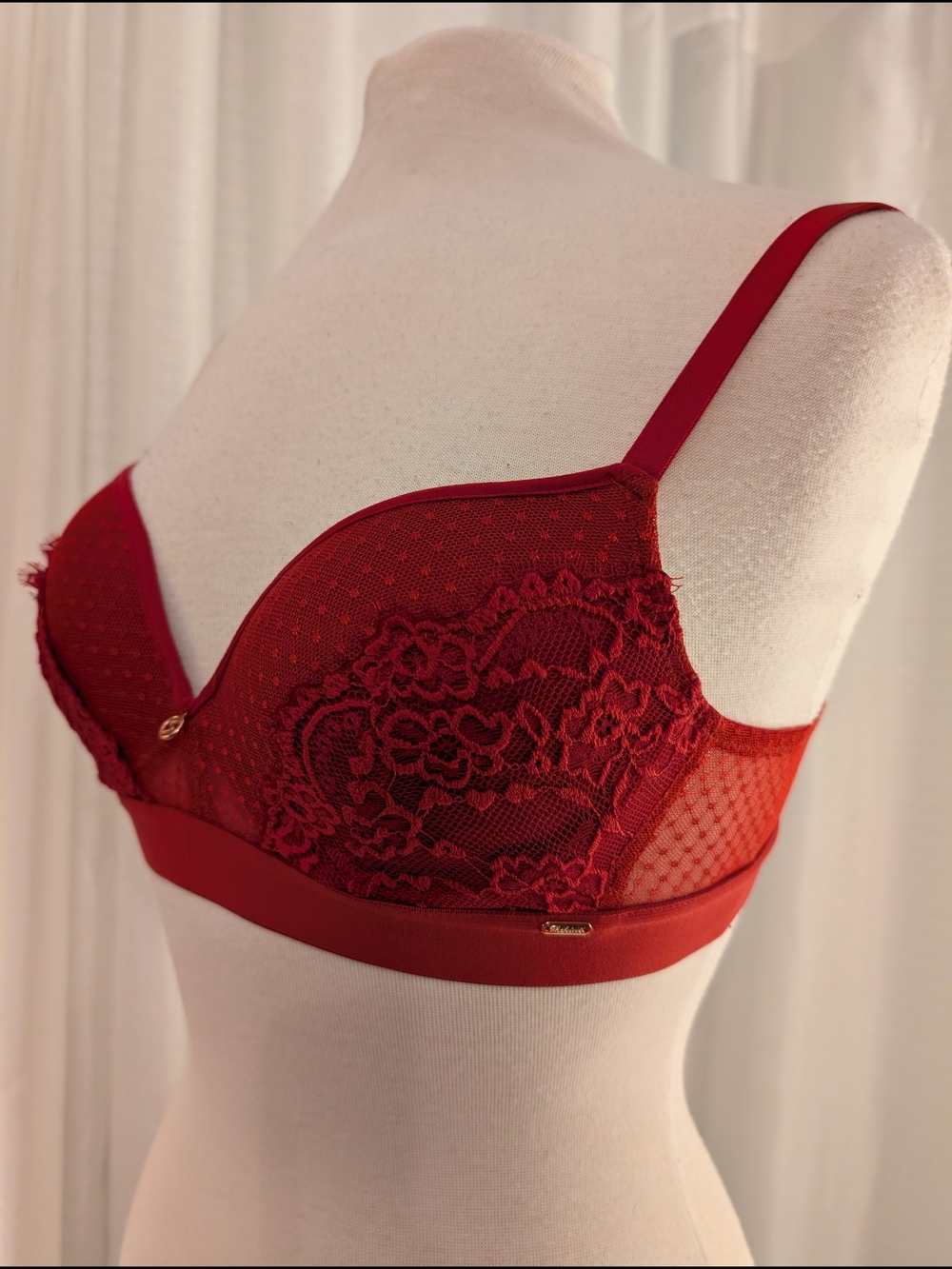 Women’s Red Lace Bra